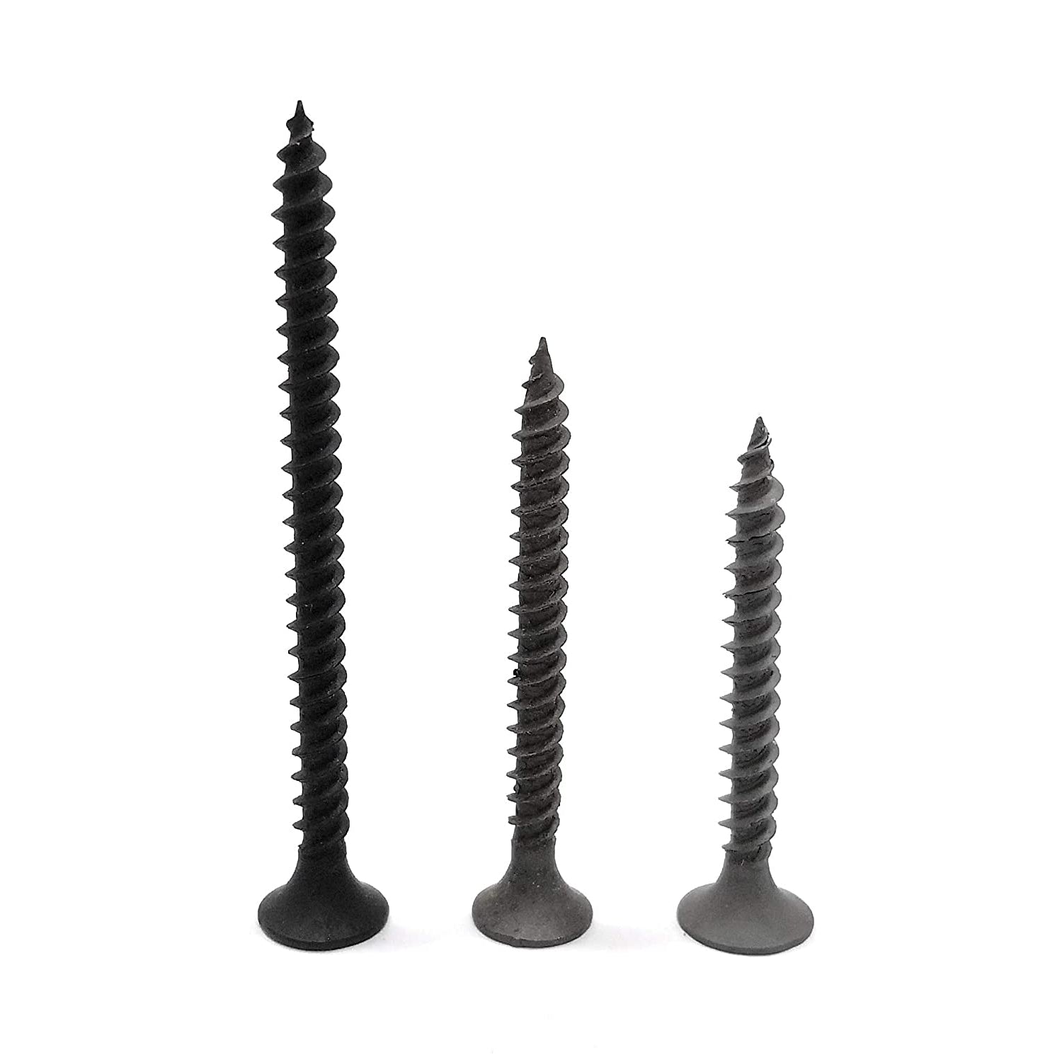 Homdum Assorted Black Dry Wall Screws 3 Sizes (13 mm to 25 mm) + Ph Bit 1 nos, (Pack of 451 Pieces)