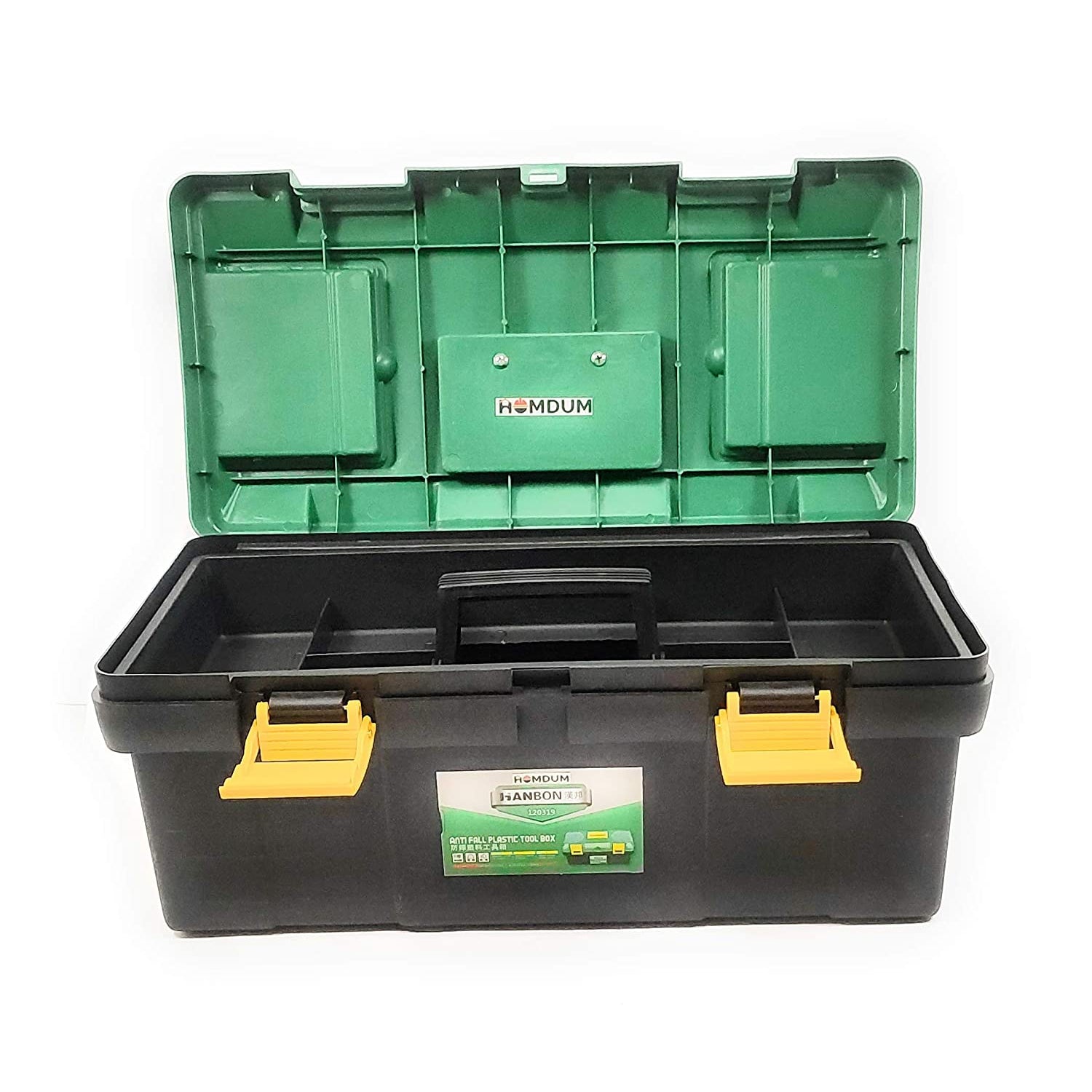 Portable Storage Box (Green, Black, 19 Inch)