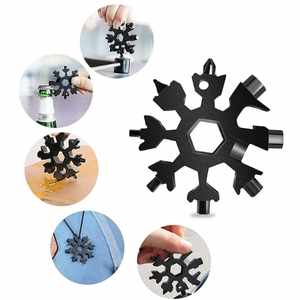 Homdum 18 in 1 Snowflake Multifunction Pocket Tool Keychain