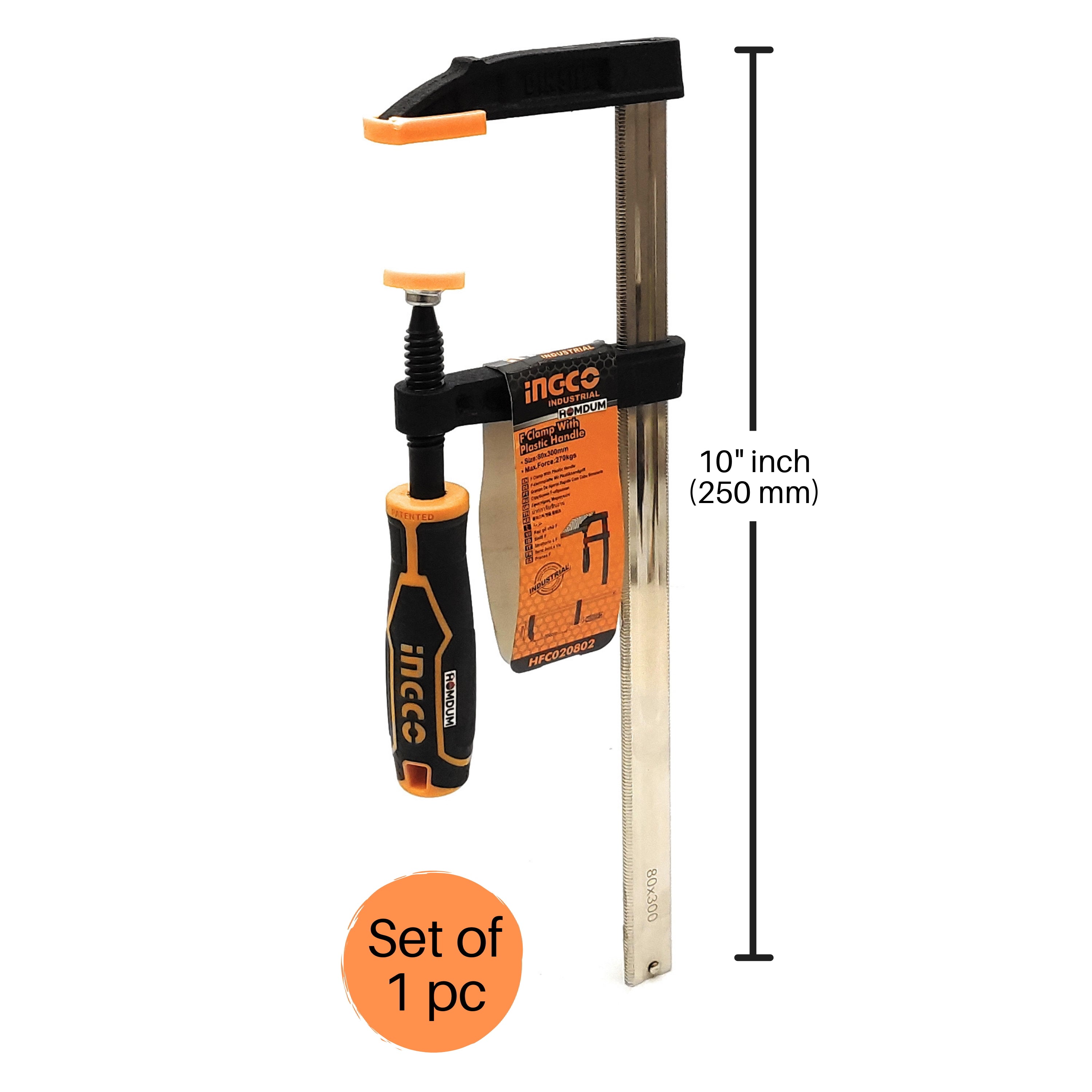 Homdum Ingco Heavy Duty Quick Slide Wood Working F Bar Clamp