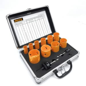 Homdum 12 Pc Bi metal hole saw kit