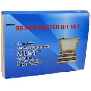 Homdum 8mm Router bit set