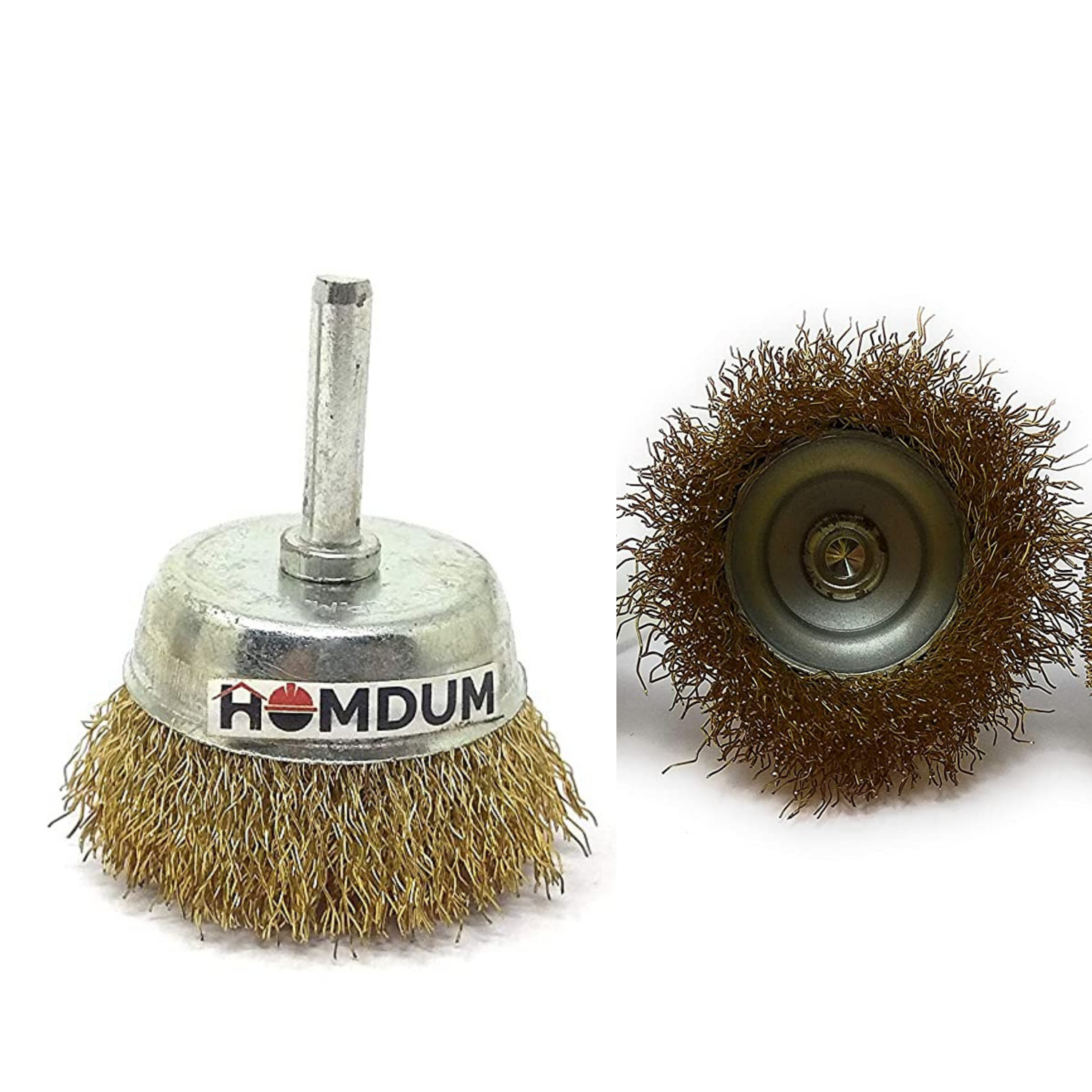 Homdum Multipurpose Rotary Brass Wire Brush Kit