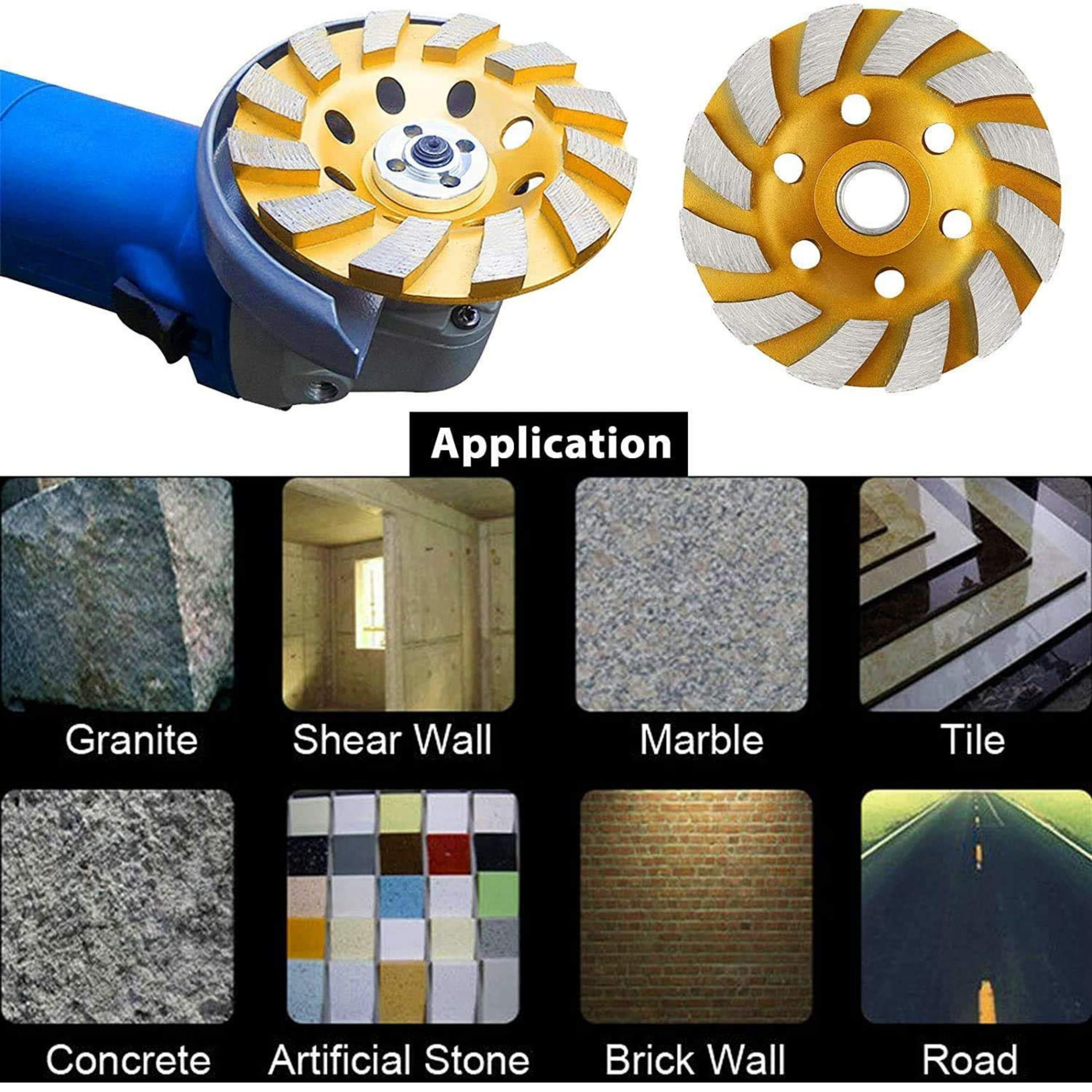Homdum Grinder Wheel for Removal of Concrete and Paint Epoxy etc