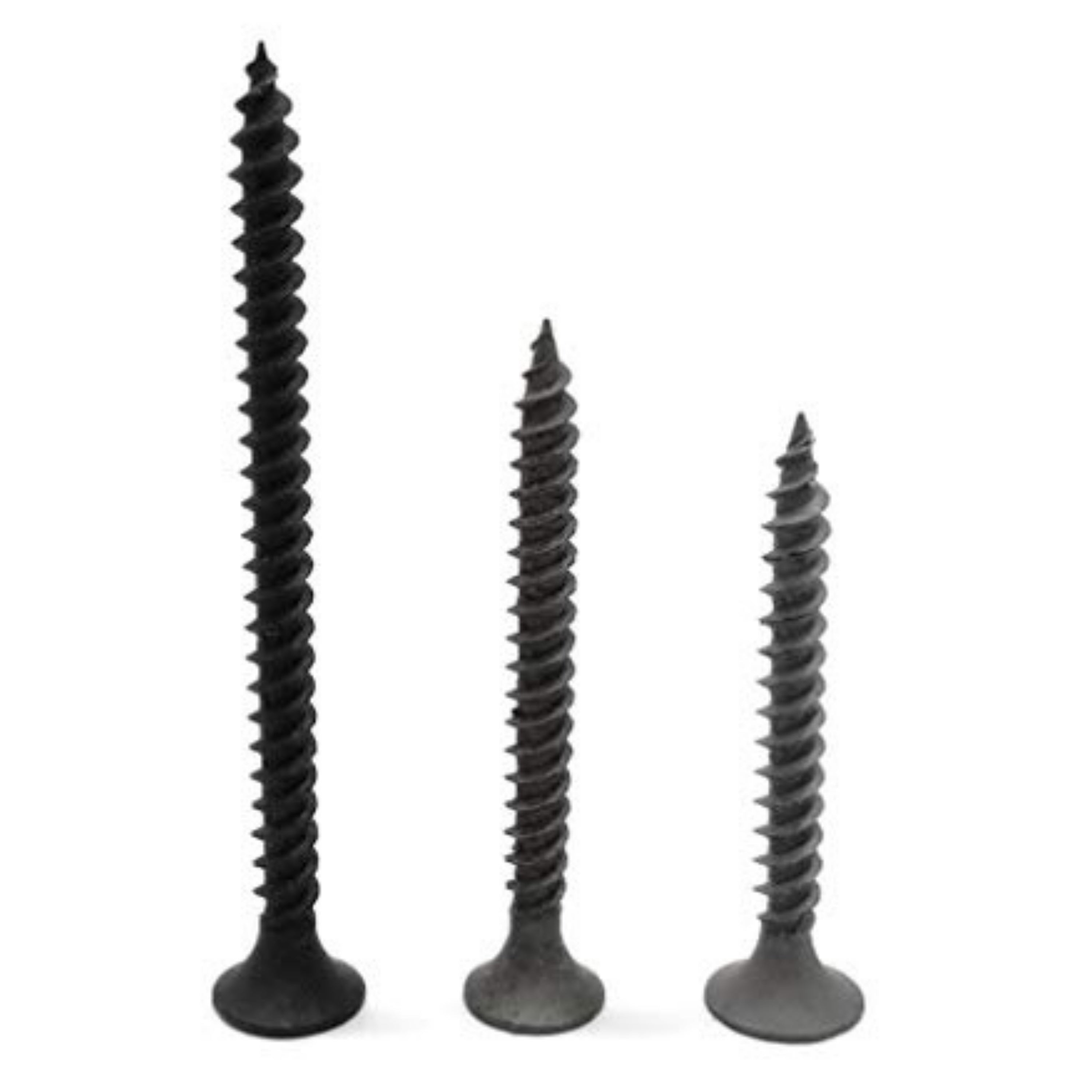 Homdum Assorted Black Dry Wall Screws 3 Sizes (32 mm to 50 mm)