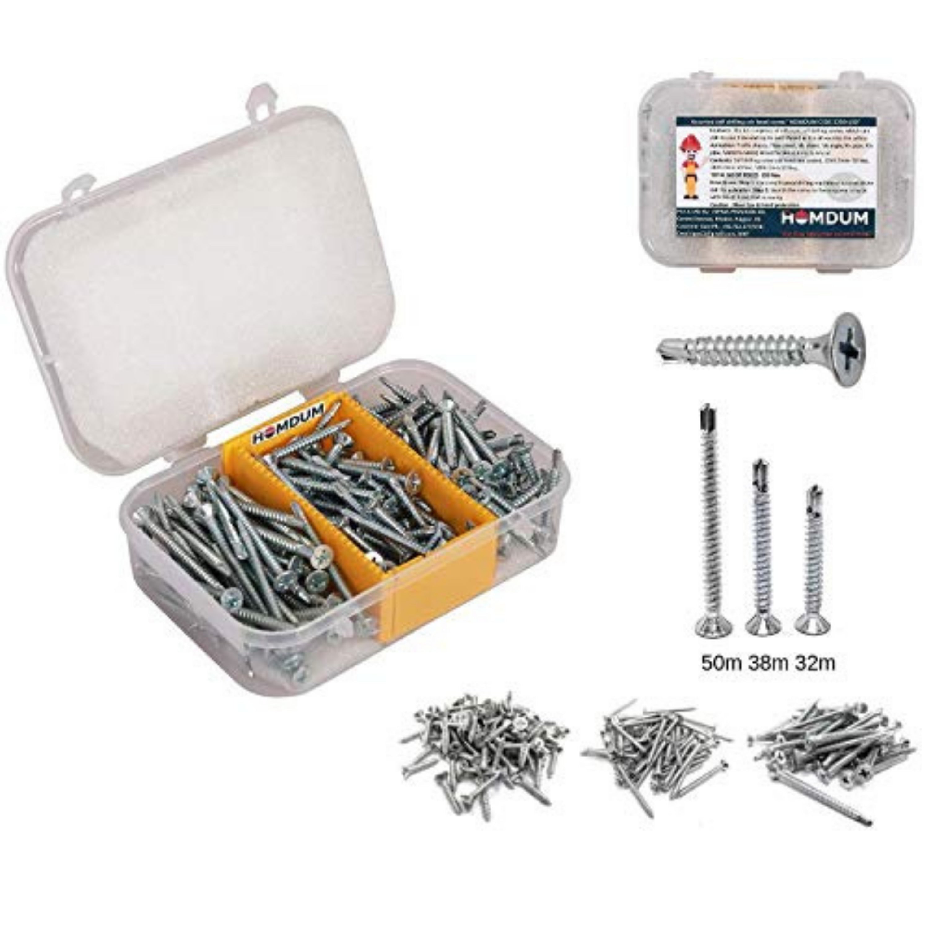 Homdum Assorted Self-Drilling Screw