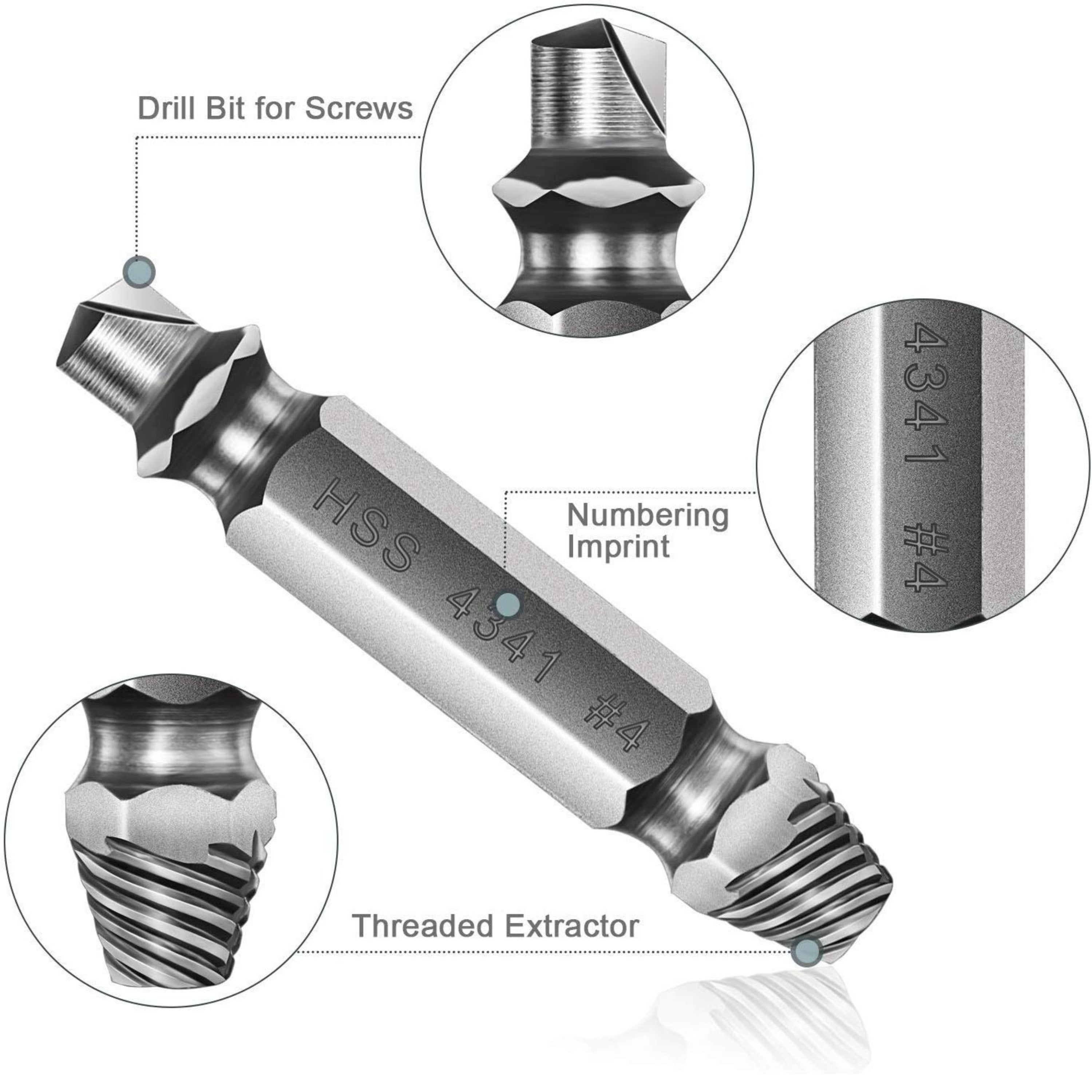 Homdum Damaged Screw Extractor