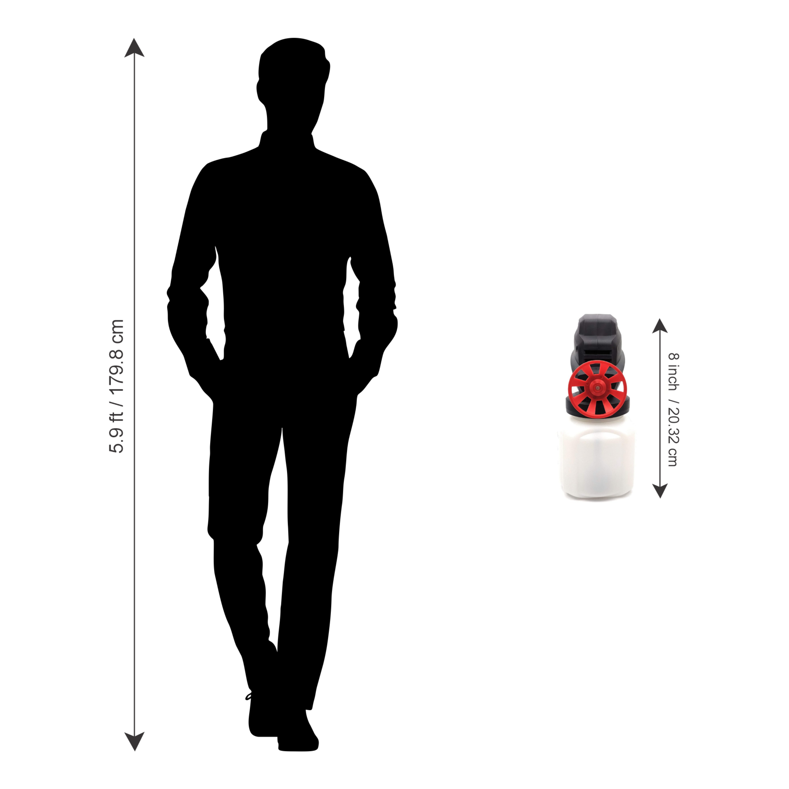 Homdum Electric HVLP Paint Spray Gun 80 W Portable Painting Tool for Home