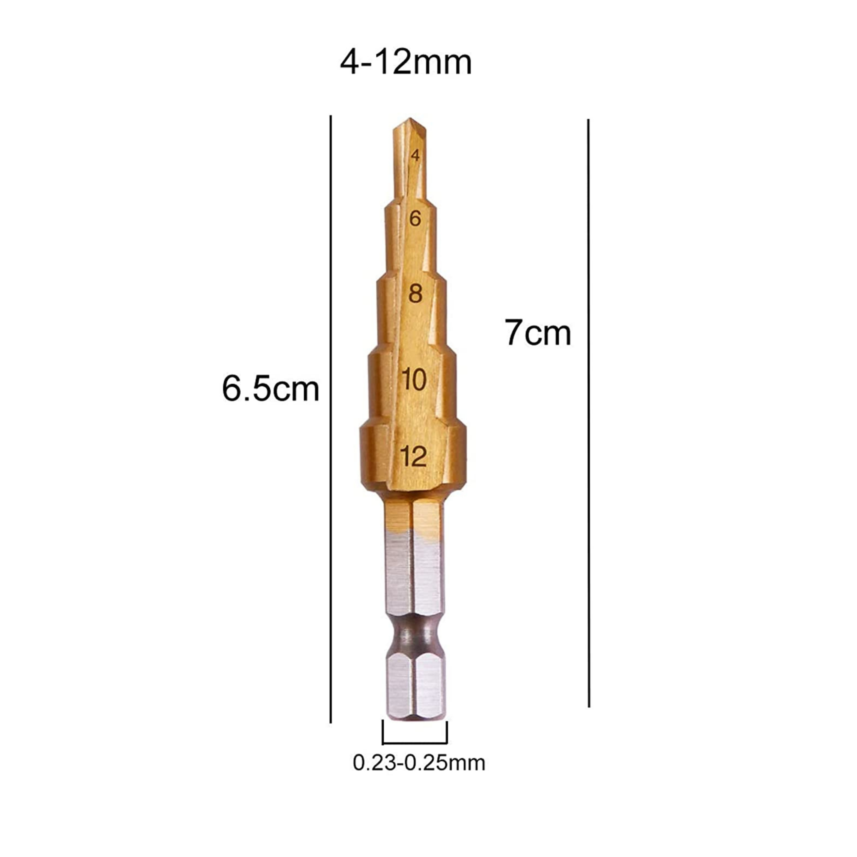 Homdum HSS Titanium Coated Hex Shank