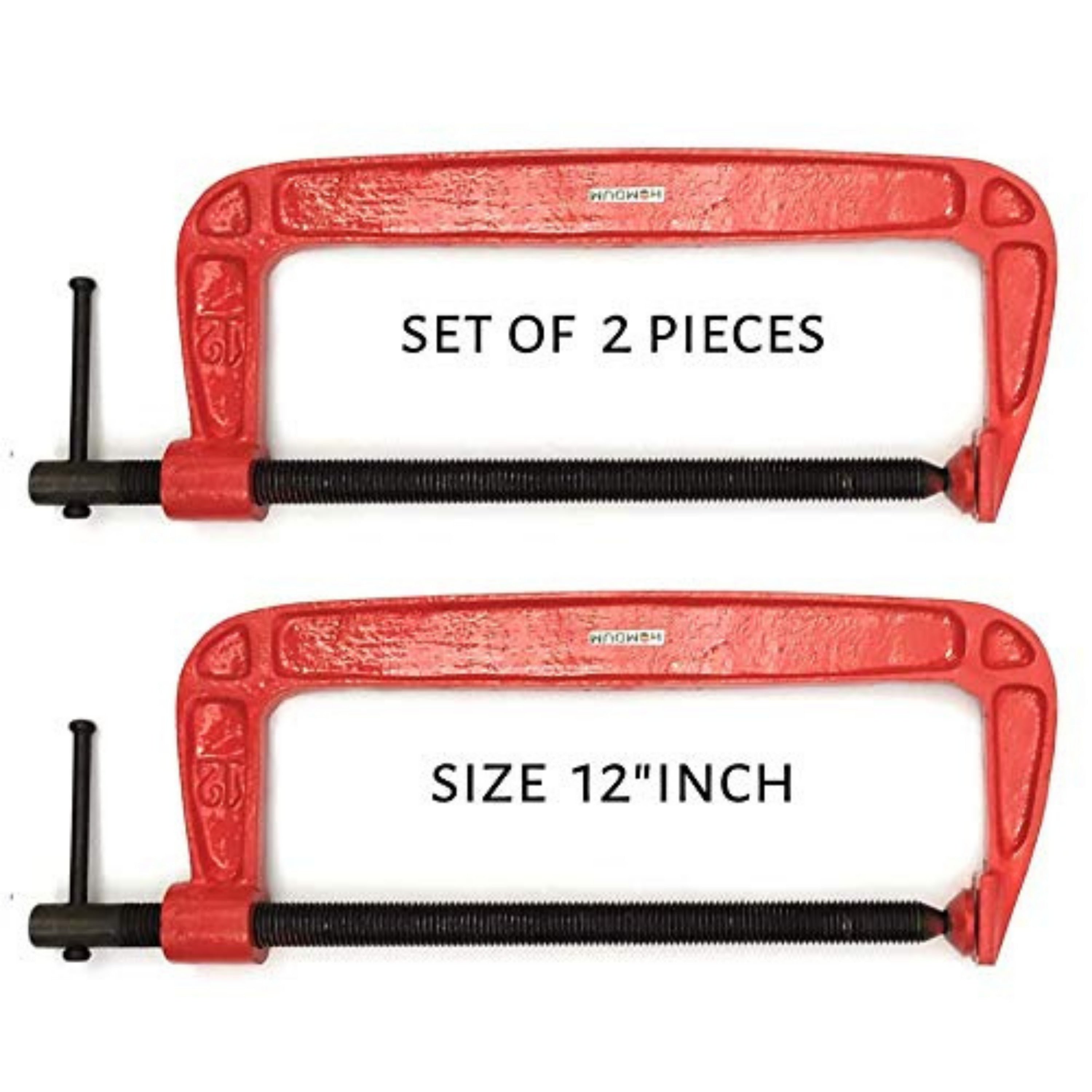 Homdum 2 Pieces Heavy Duty G Clamp 12inch