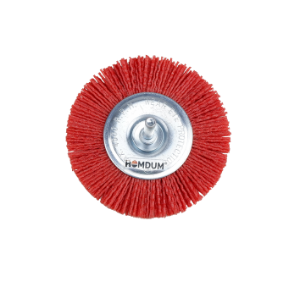 Homdum INGCO Red Nylon Fiber Brush Circular Brush 100 mm Diameter ¼” Shaft 4500rpm Drill bits Cleaning Brush Polishing Brush Derusting disc Brush
