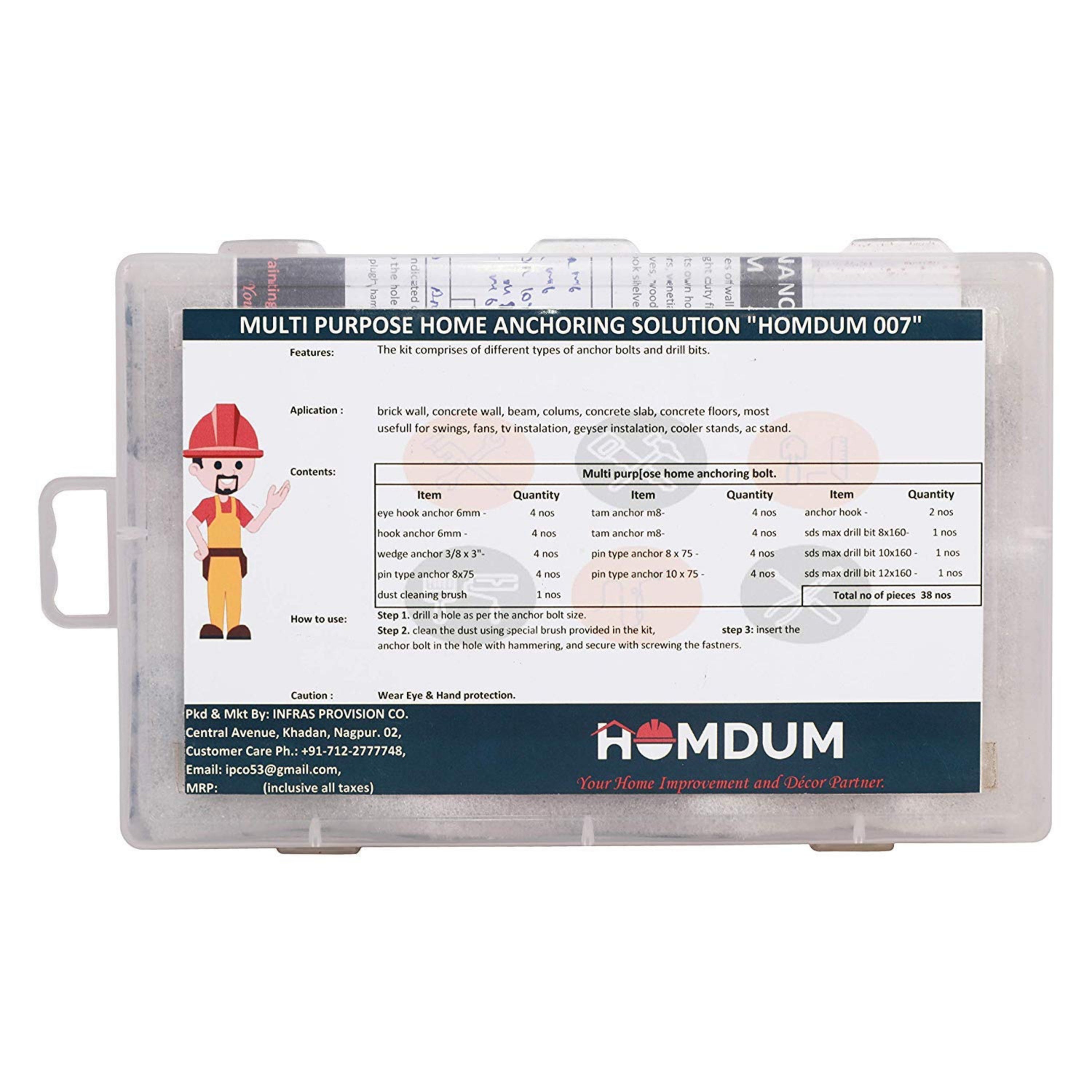 Homdum Multipurpose Home Anchoring bolt