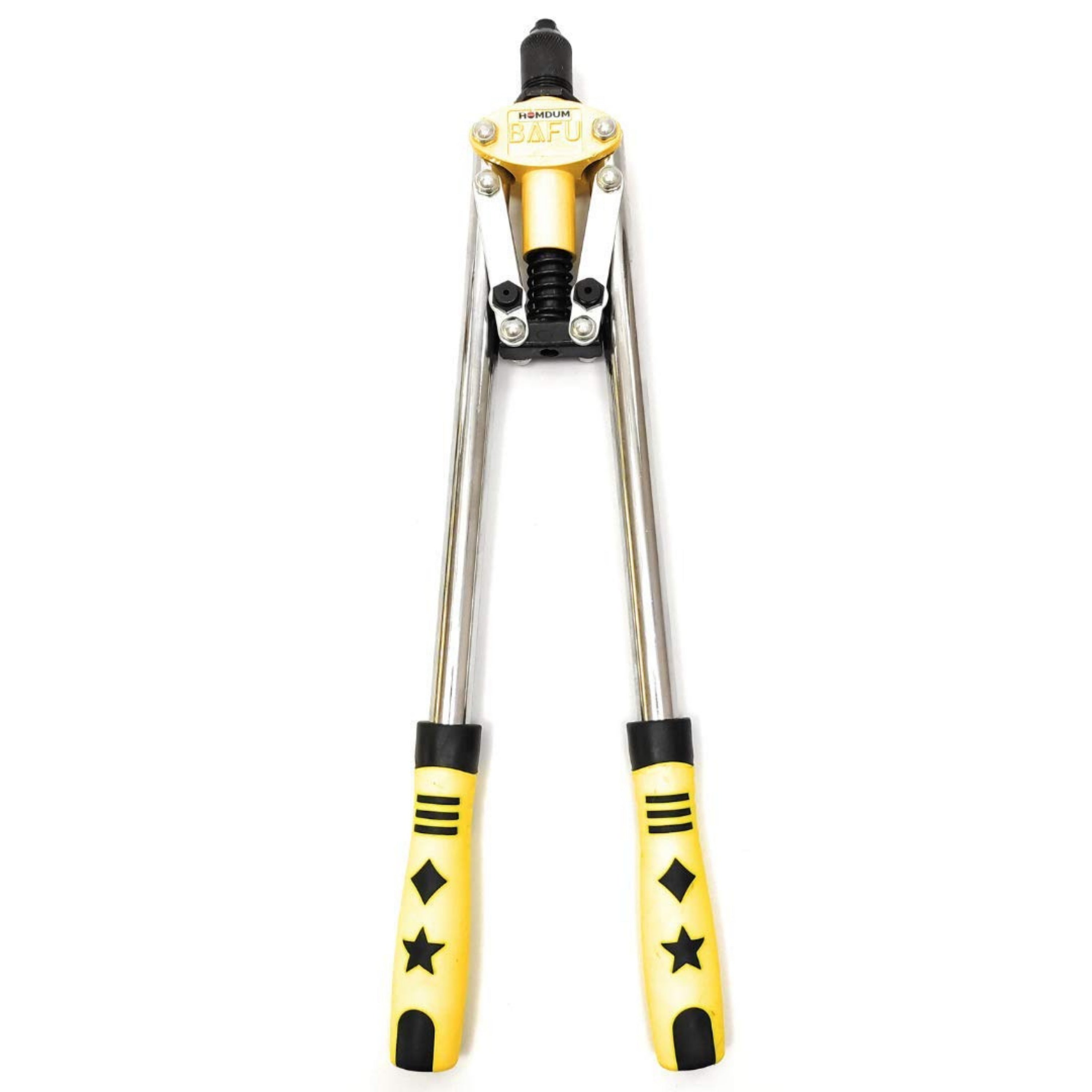 HOMDUM NON SLIP 17" DOUBLE HANDLE RIVET GUN WITH 300 NOS RIVETS