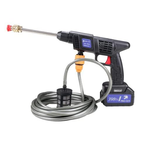 Homdum Cordless Car Washing gun 48V Procut with shampoo bottle Attachment and 2 Nozzles Portable Handheld Battery powered Car And Bike Washer Cleaner Machine With Water suction filter