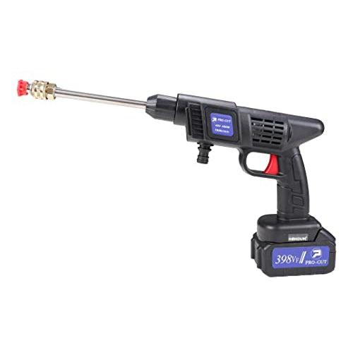 Homdum Cordless Car Washing gun 48V Procut with shampoo bottle Attachment and 2 Nozzles Portable Handheld Battery powered Car And Bike Washer Cleaner Machine With Water suction filter