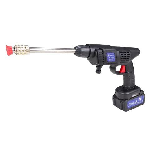 Homdum Cordless Car Washing gun 48V Procut with shampoo bottle Attachment and 2 Nozzles Portable Handheld Battery powered Car And Bike Washer Cleaner Machine With Water suction filter