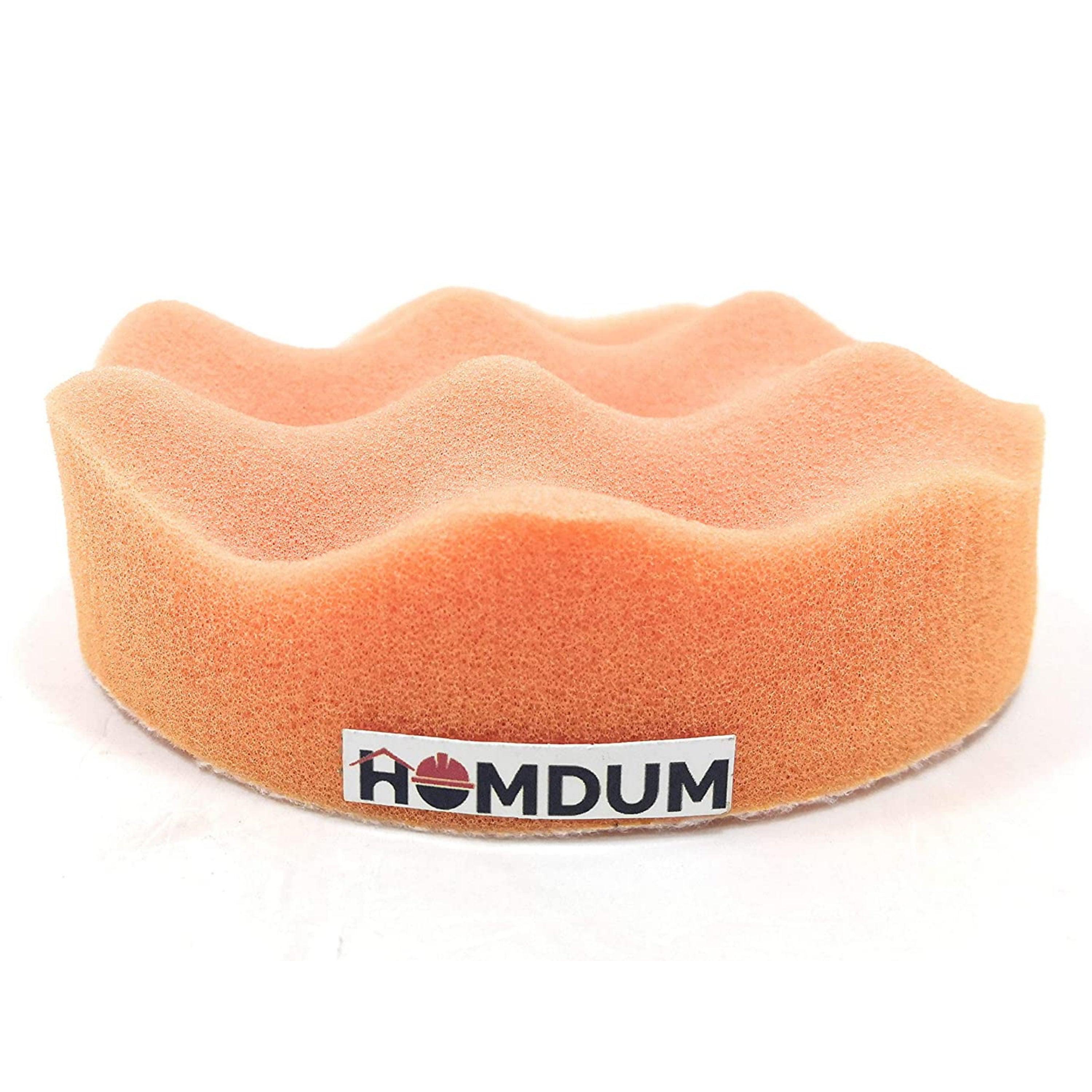 Homdum 4 inches Cleaning Polishing Wave Sponge Buffing Pad