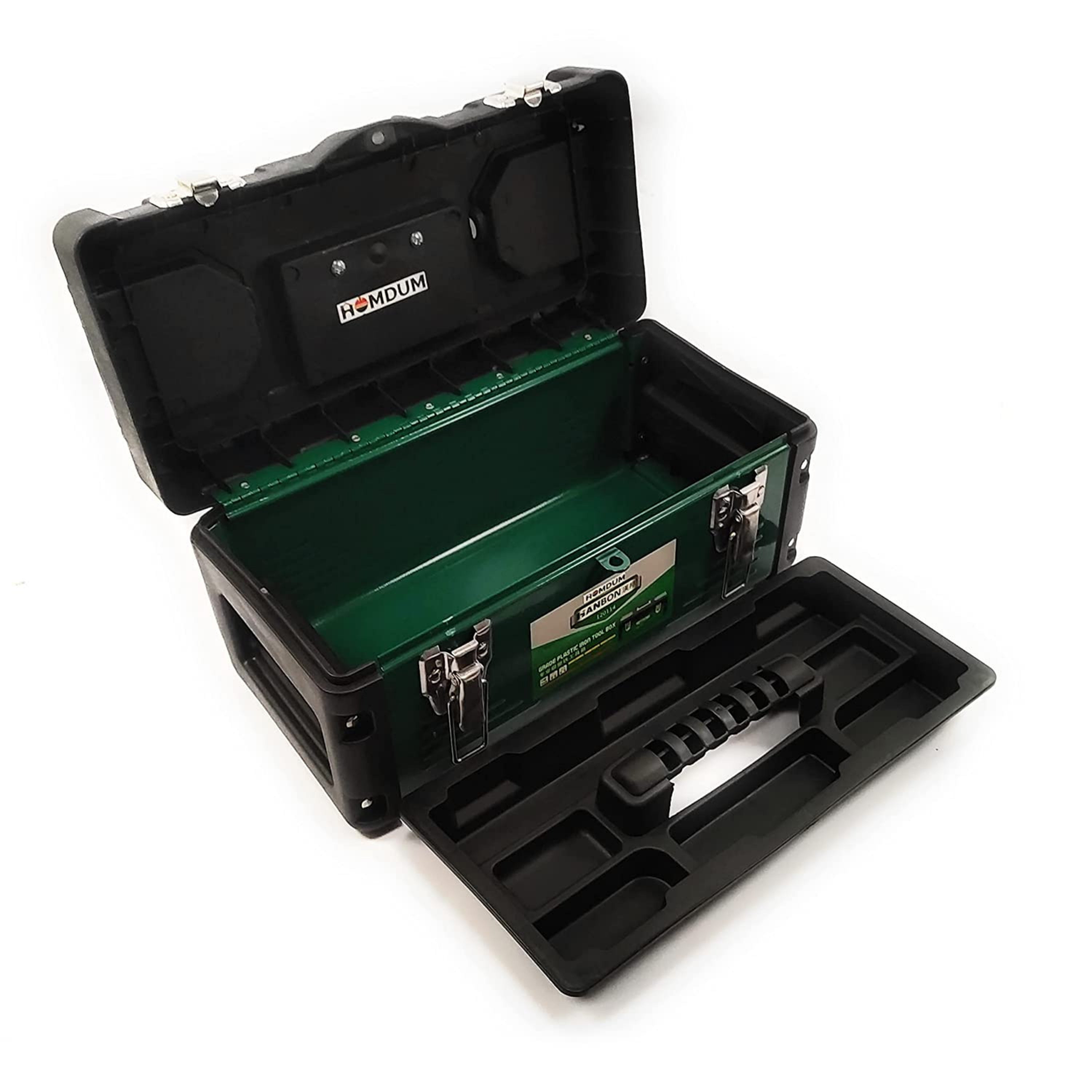 Homdum Steel Metal Tool Box organizer 14 inch