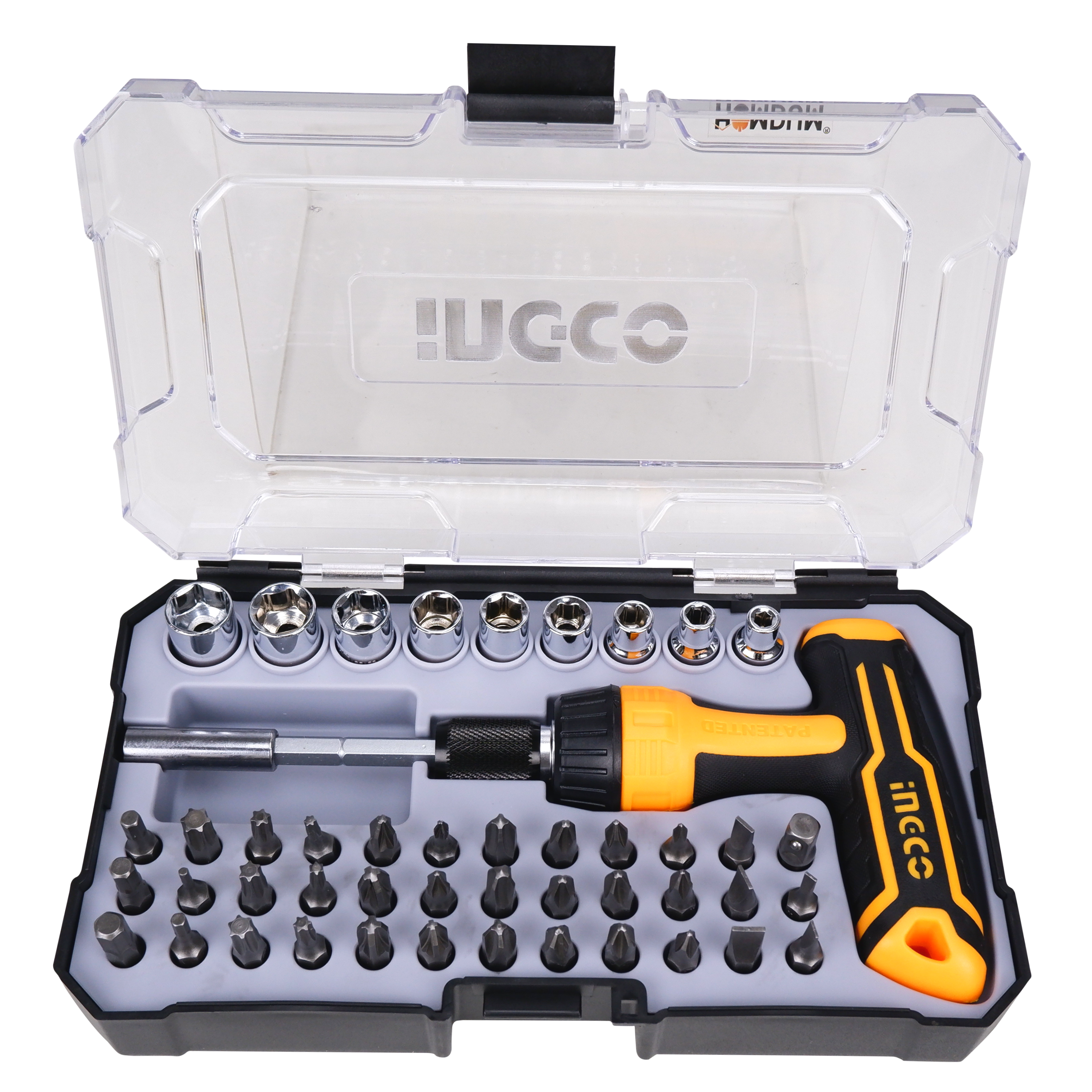 Homdum INGCO 47 Pcs Carbon Steel Professional Industrial Grade Screwdriver Set