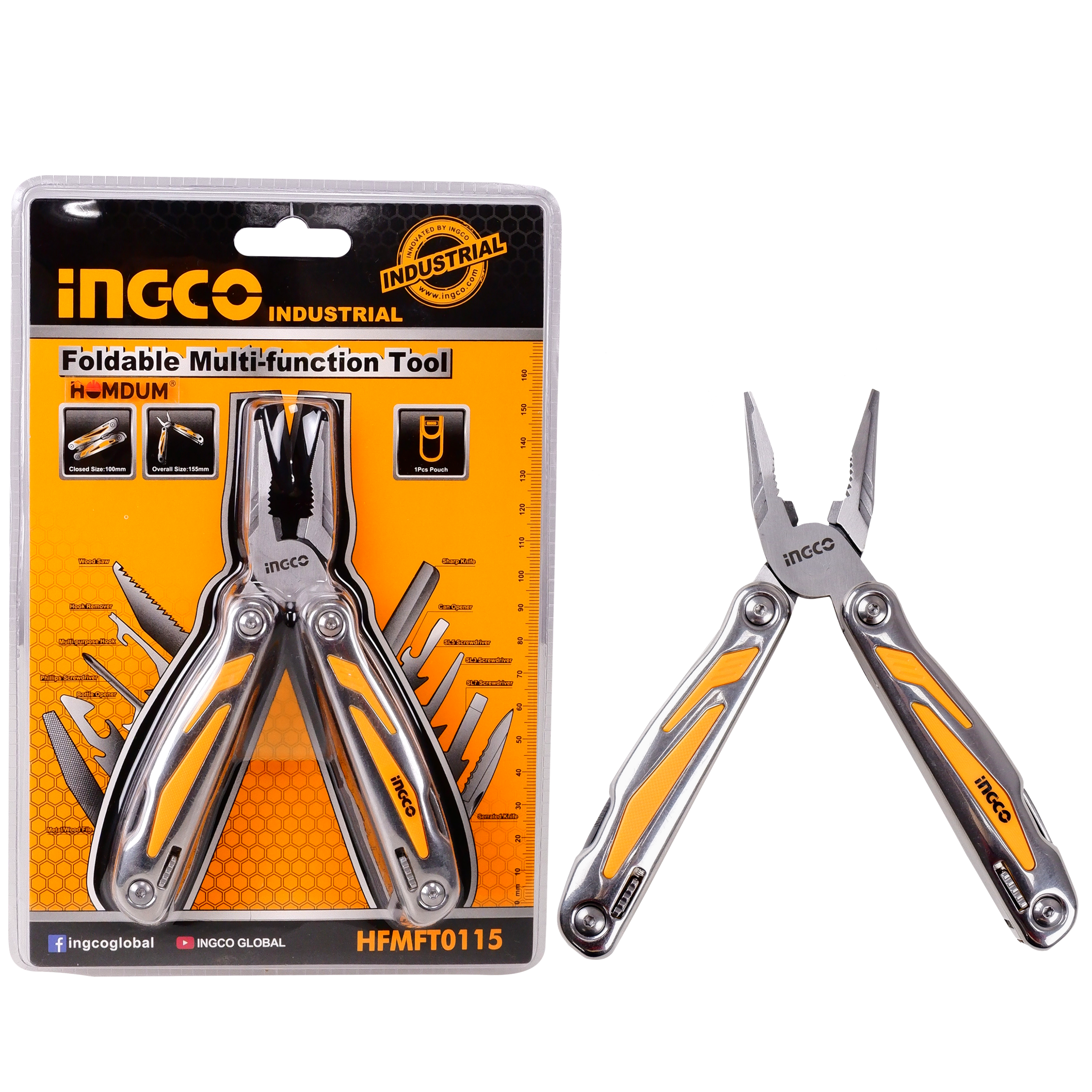 Homdum foldable multi function tool INGCO