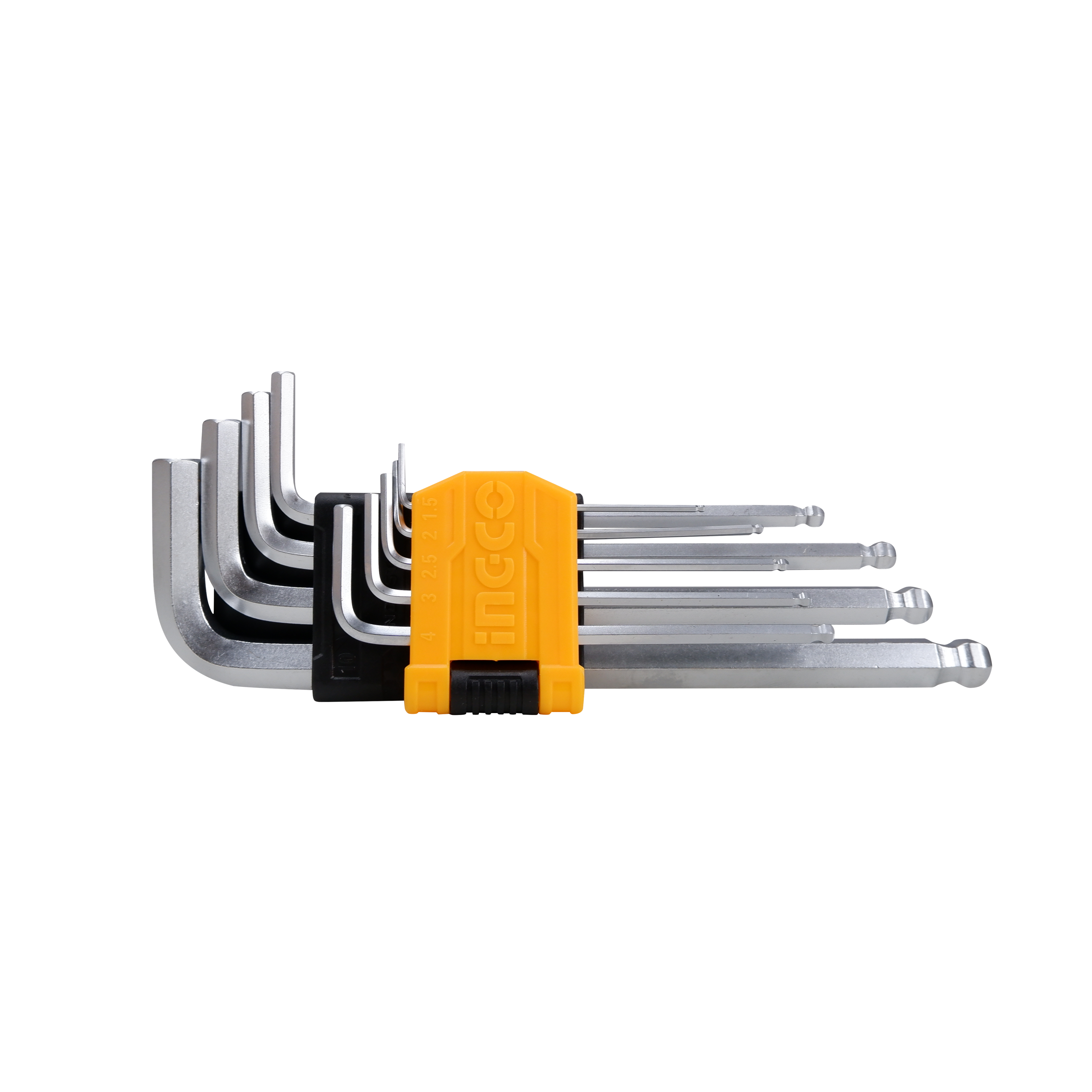 Homdum 9pc Ball Point Hex key Set L-Shaped Metric Hexagon Allen Keys Wrench short Arm CRV Steel Allen Keys metric sizes 1.5 mm to 10 mm