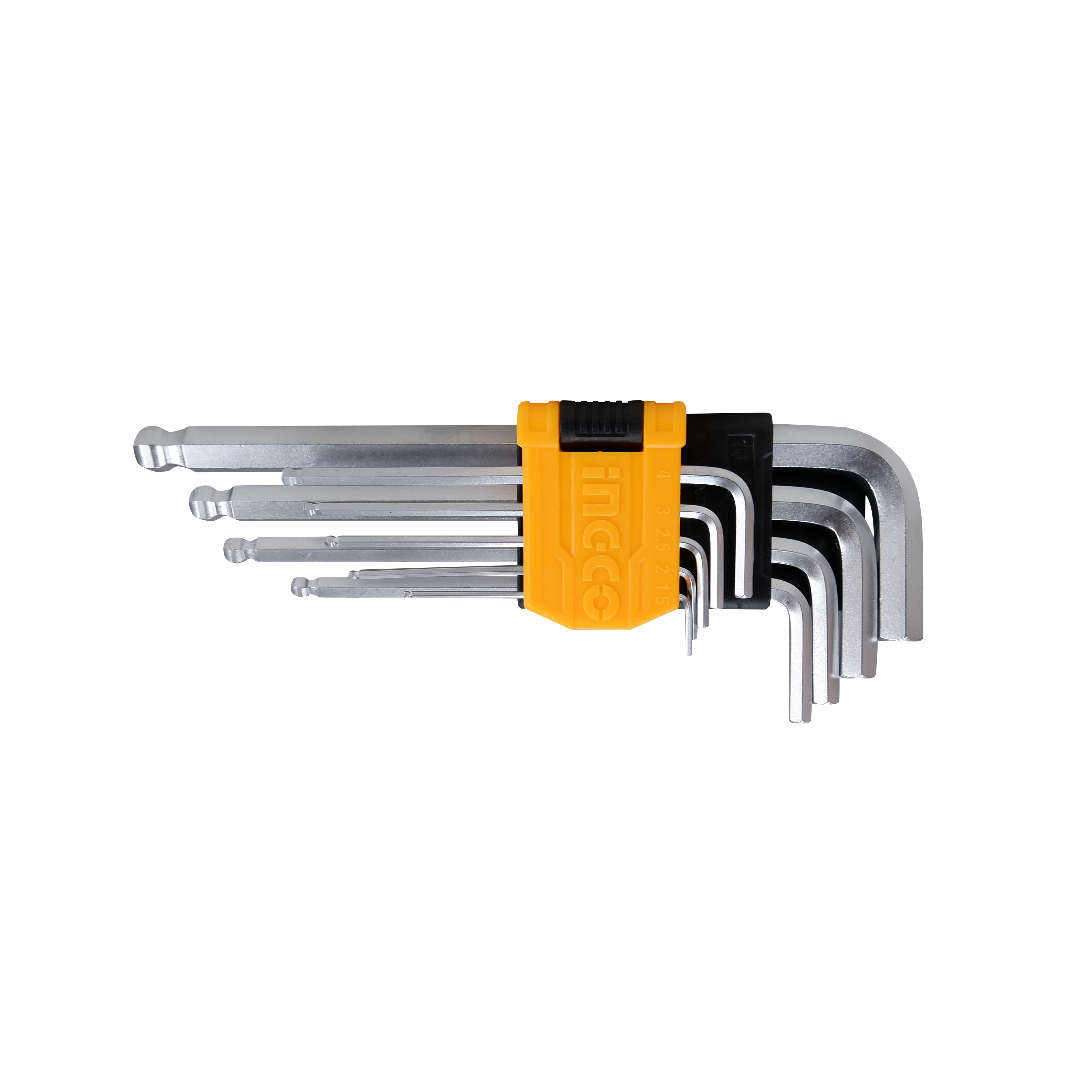 Homdum 9pc Ball Point Hex key Set L-Shaped Metric Hexagon Allen Keys Wrench short Arm CRV Steel Allen Keys metric sizes 1.5 mm to 10 mm