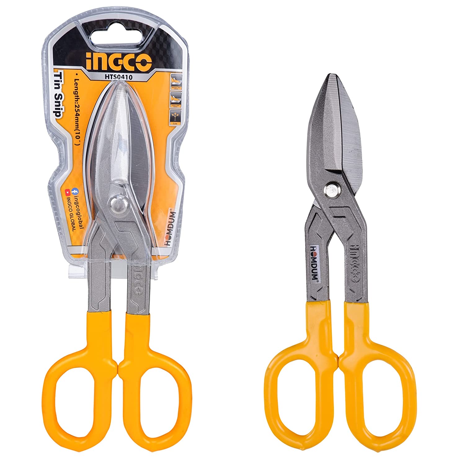 Heavy Duty 10" Iron Sheet Scissors – Chromium-Molybdenum Steel Cutter For Metal Mesh & Sheets