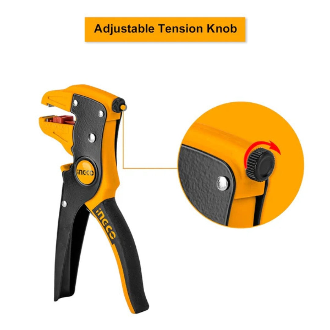 INGCO  2 in 1 Cable Wire Stripper & Cutter Tool for Electrical Repair - HWSP15608