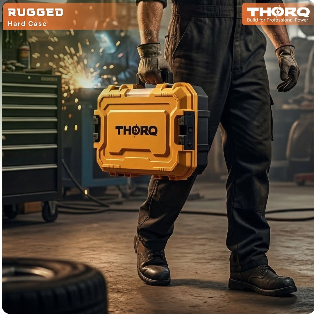 THORQ  20V Cordless Impact Wrench 650Nm with 2 Batteries & Socket Set - TCIW0650