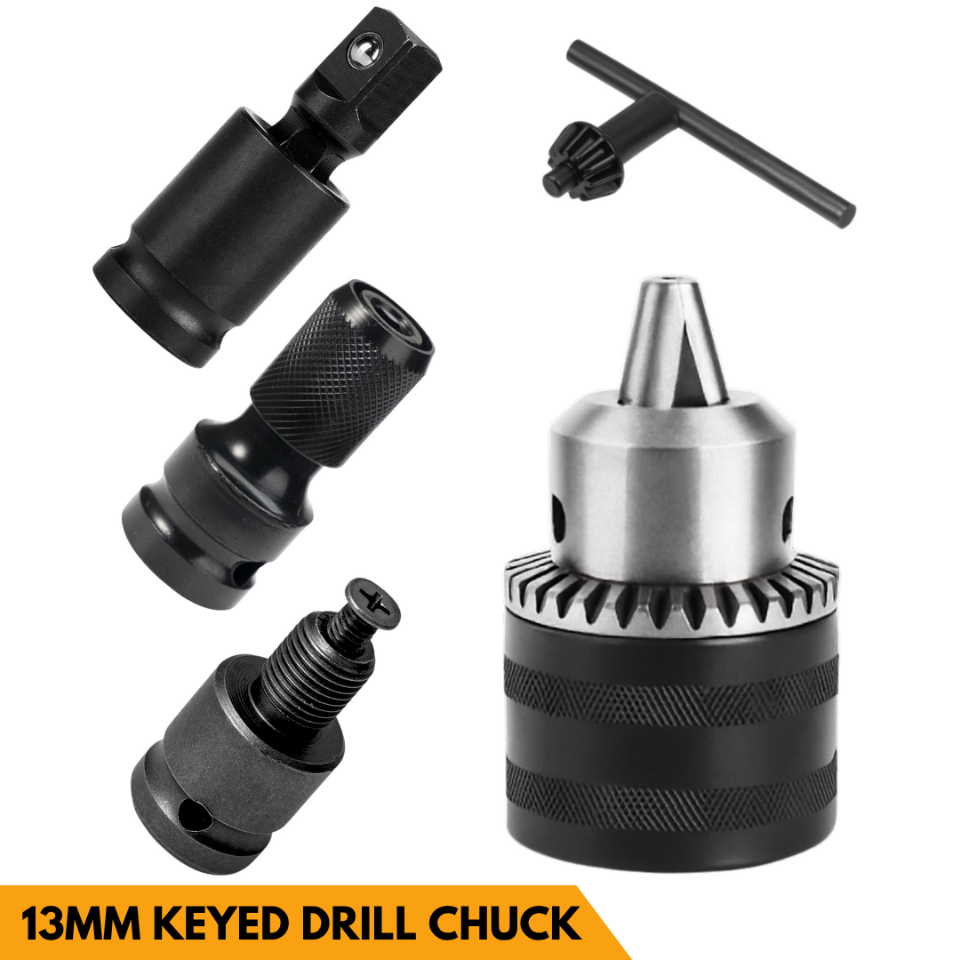 HOMDUM 13MM KEYED DRILL CHUCK ADAPTER KIT