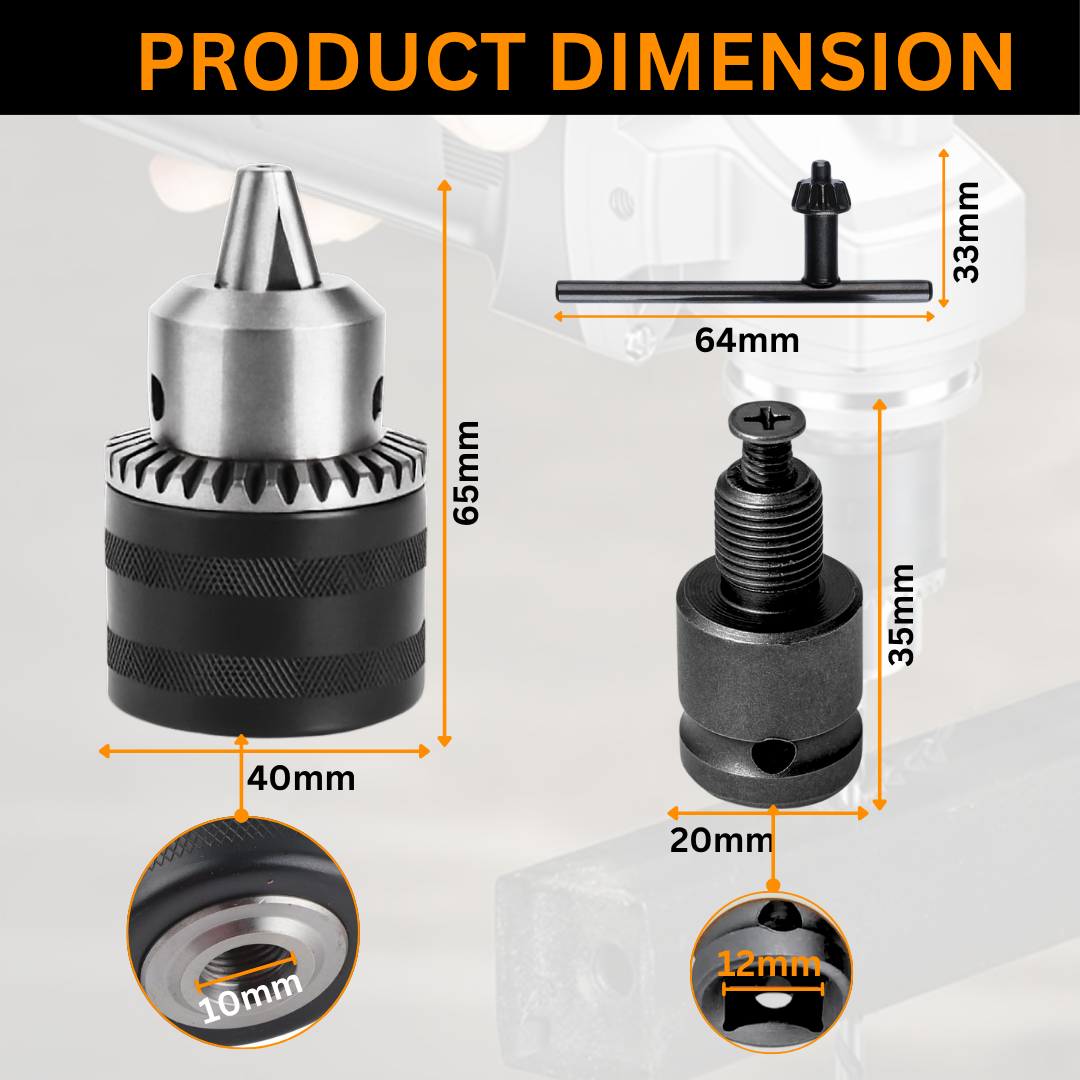 13MM KEYED DRILL CHUCK ADAPTER KIT
