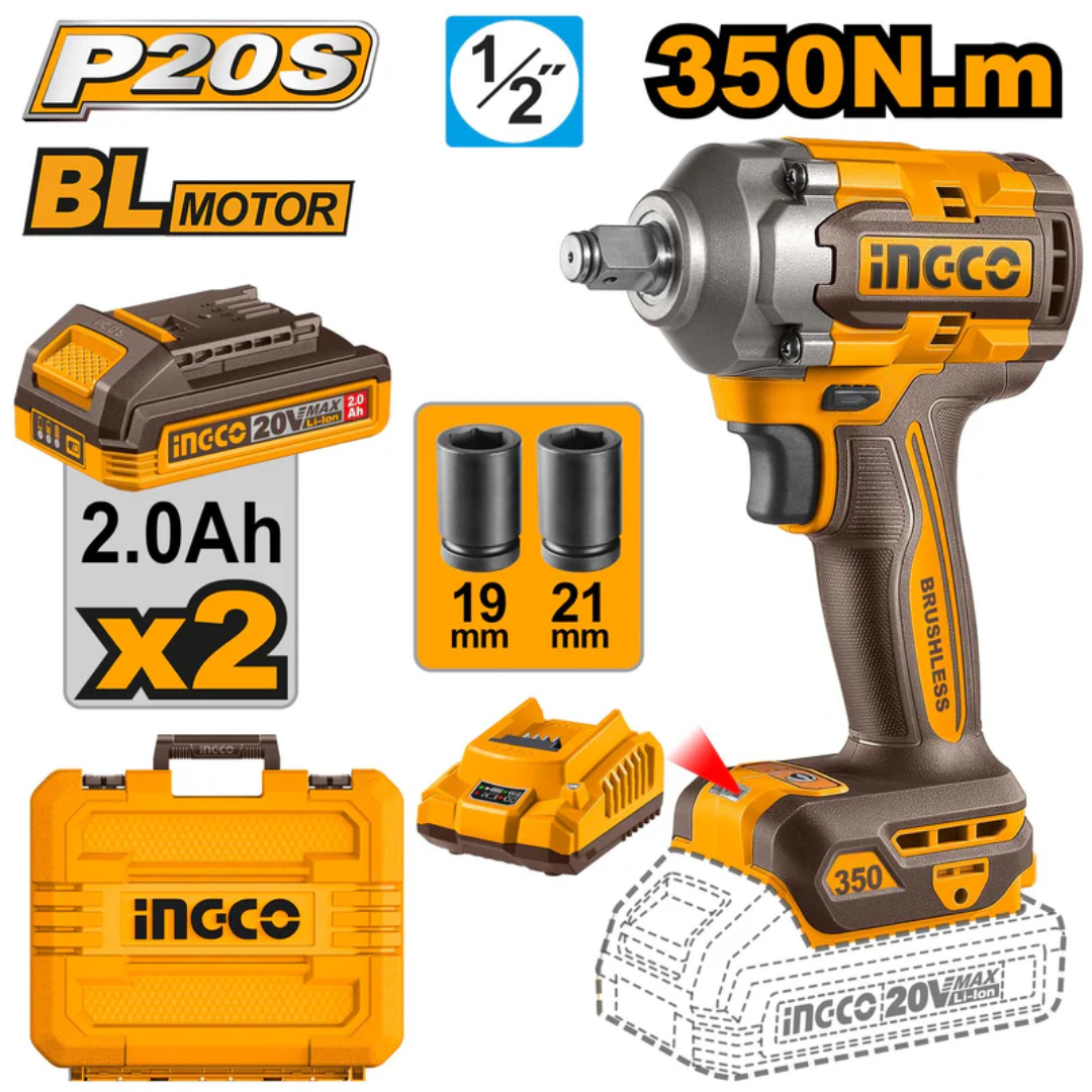 CIWLI2035 INGCO CORDLESS IMPACT WERNCH