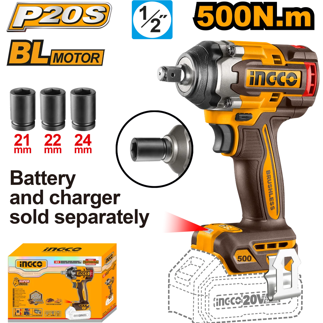 CIWLI20501 INGCO CORDLESS IMPACT WRENCH