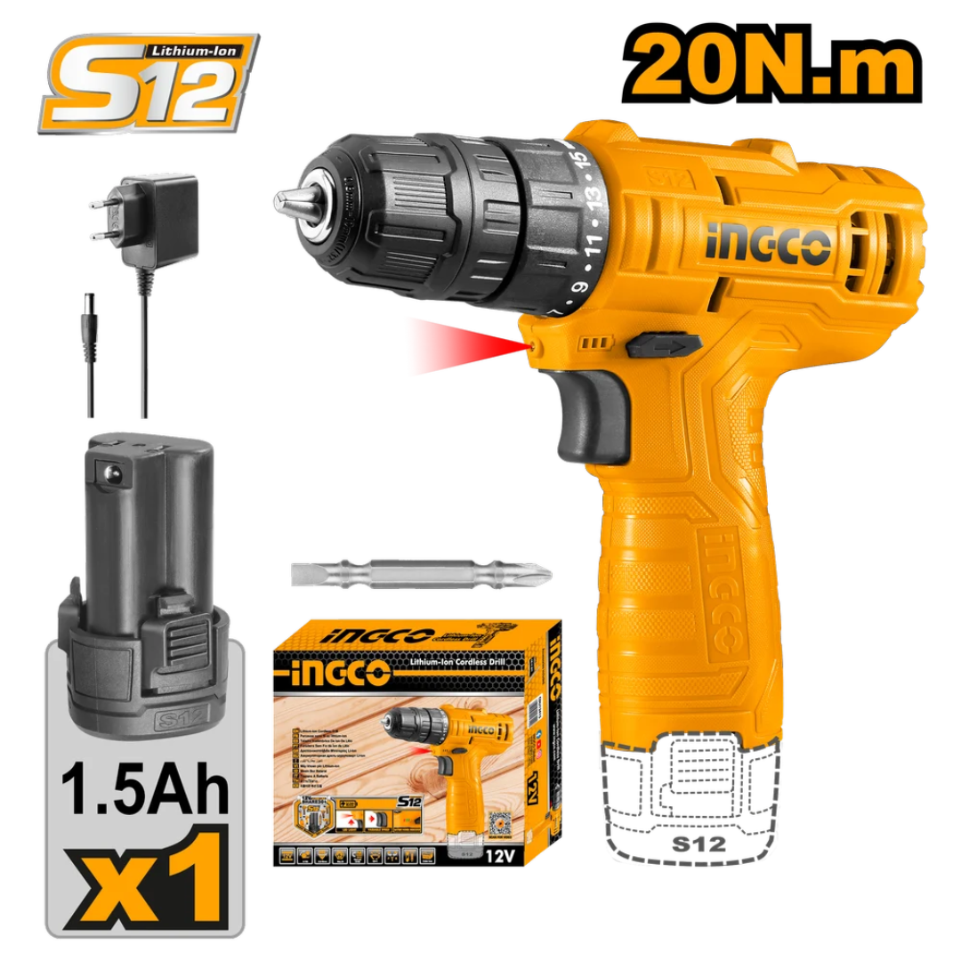CDLI12456 INGCO CORDLESS DRILL