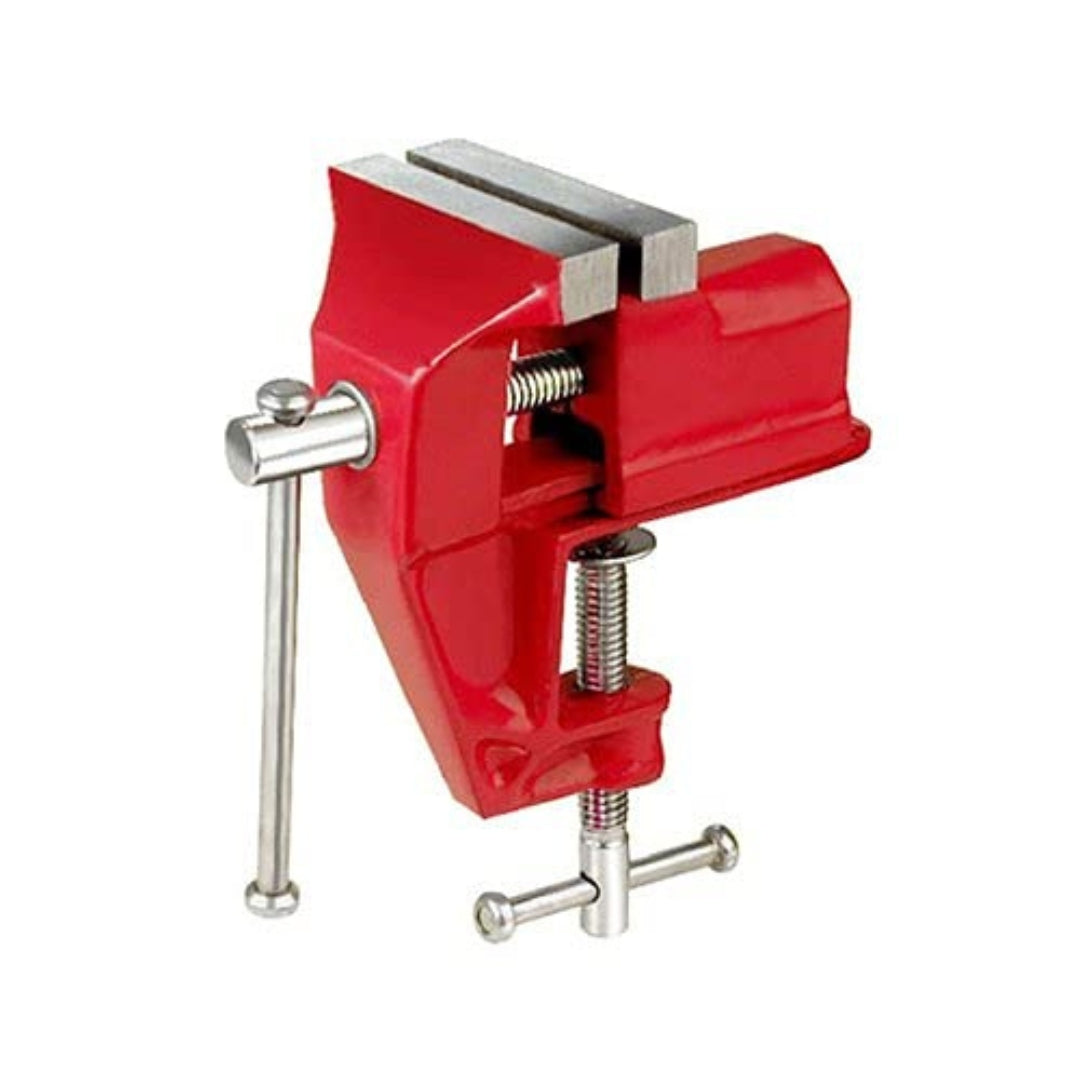 HOMDUM 3 Inch Cast Iron Steel Baby Vice Clamp – Heavy Duty Mini Table Vise for Woodworking & DIY Use