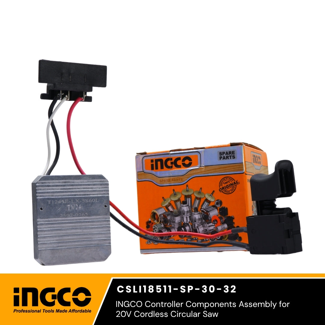 INGCO Controller Components Assembly for 20V Cordless Circular Saw (CSLI18511-SP-30-32)