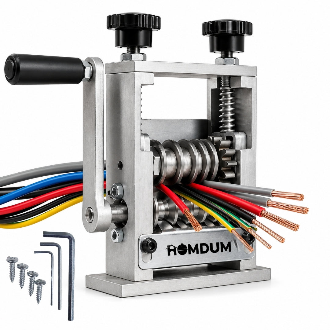HOMDUM 6-in-1 Manual Wire Stripper Machine