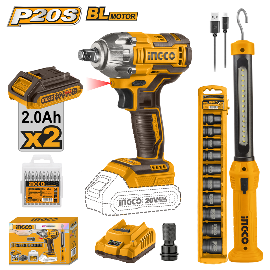 COSLI23011 INGCO 2 PCS COMBO KIT