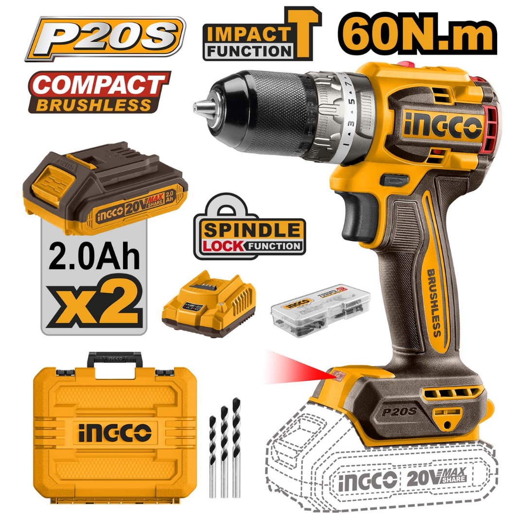 CDLI20602 INGCO CORDLESS DRILL