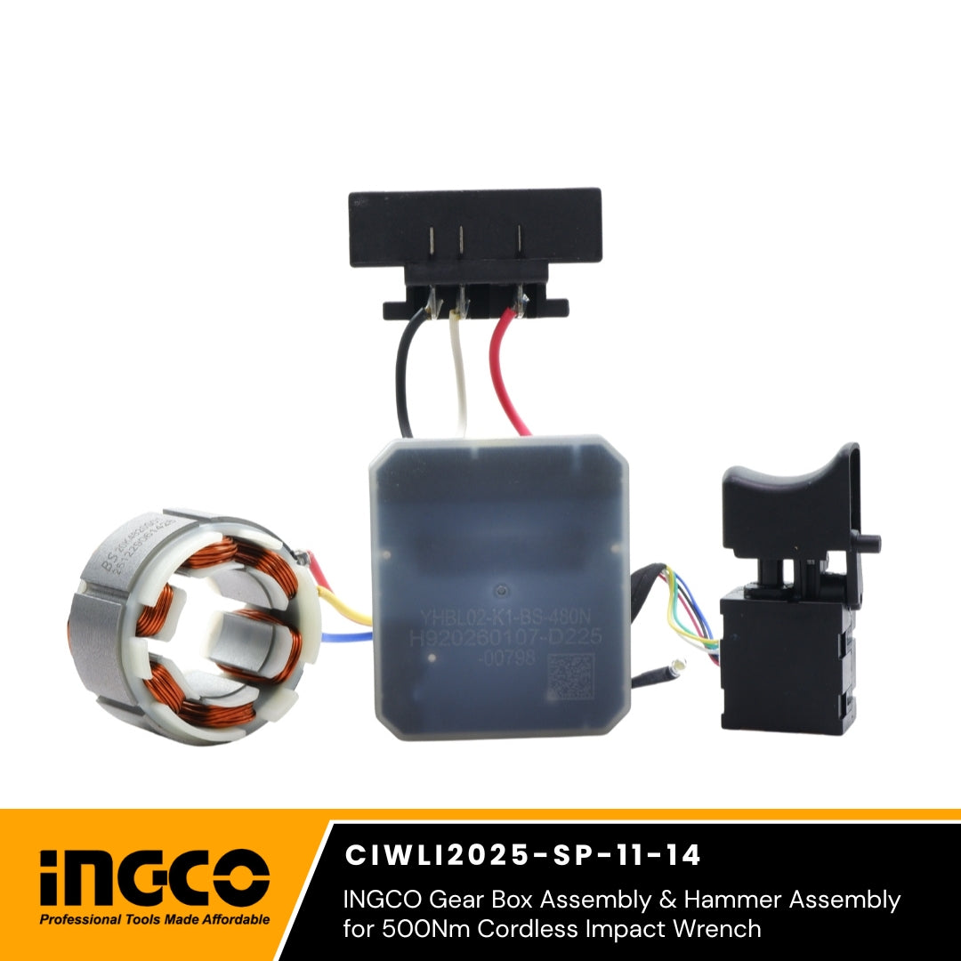 INGCO Stator Assembly for 500Nm Cordless Impact Wrench (CIWLI2050-SP-11-14)