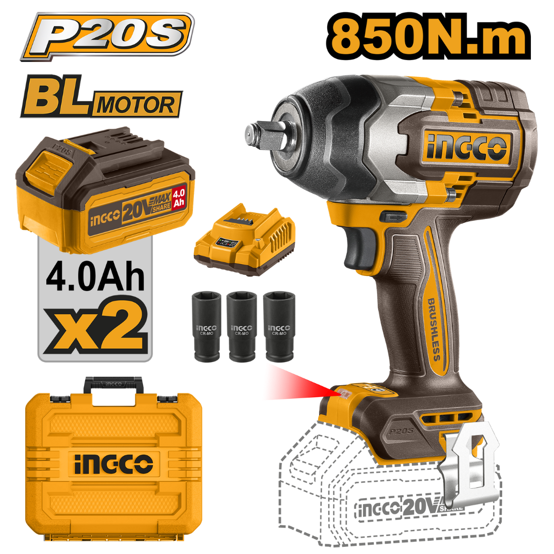 CIWLI20851 INGCO CORDLESS IMPACT WRENCH