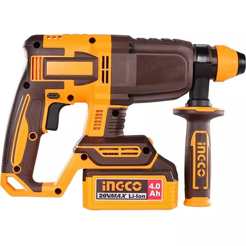 INGCO CRHLI212282 20V Cordless Rotary Hammer Drill SDS Plus | 2.0J Impact Energy | With Battery & Charger