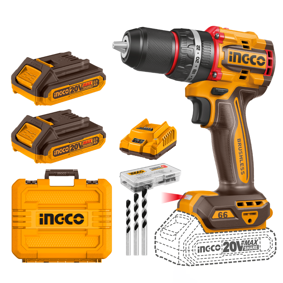CIDLI20668 INGCO CORDLESS IMPACT DRILL