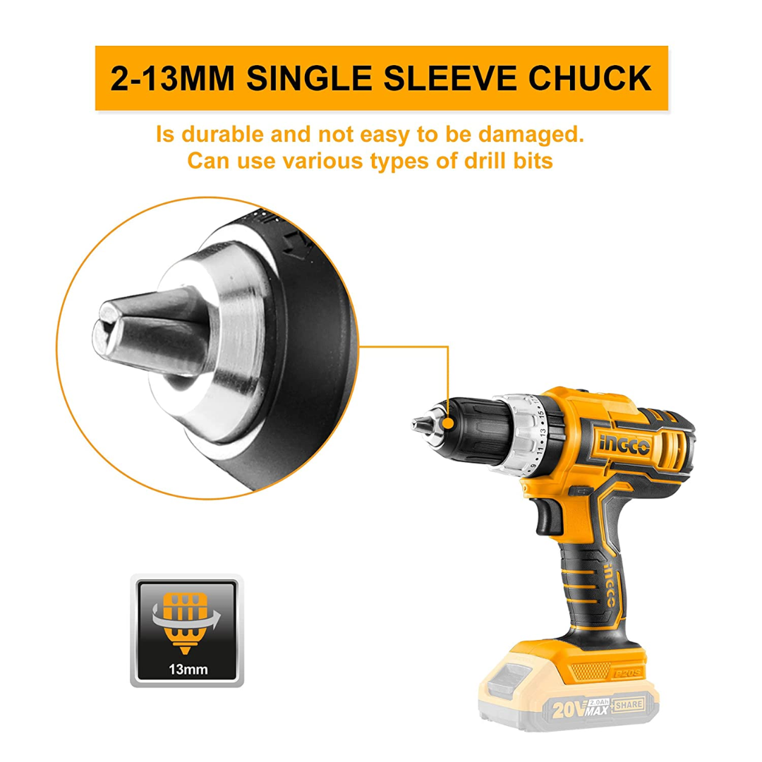 CIDLI20031 INGCO CORDLESS IMPACT DRILL