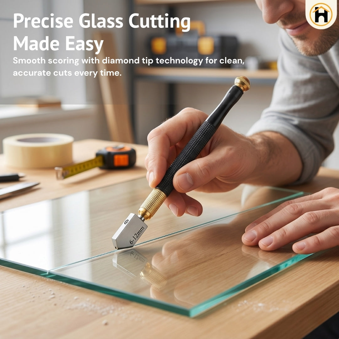 HOMDUM Glass Cutter Pen for Precision Glass Cutting up to 10mm