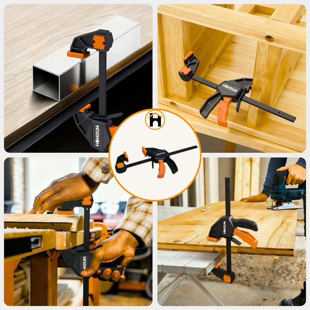 Homdum Quick Grip clamp Bar clamp for woodworking (6inch)