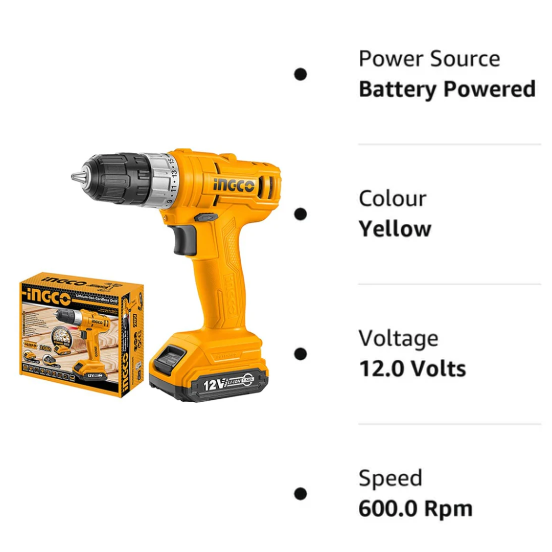 CDLI1211 INGCO CORDLESS DRILL