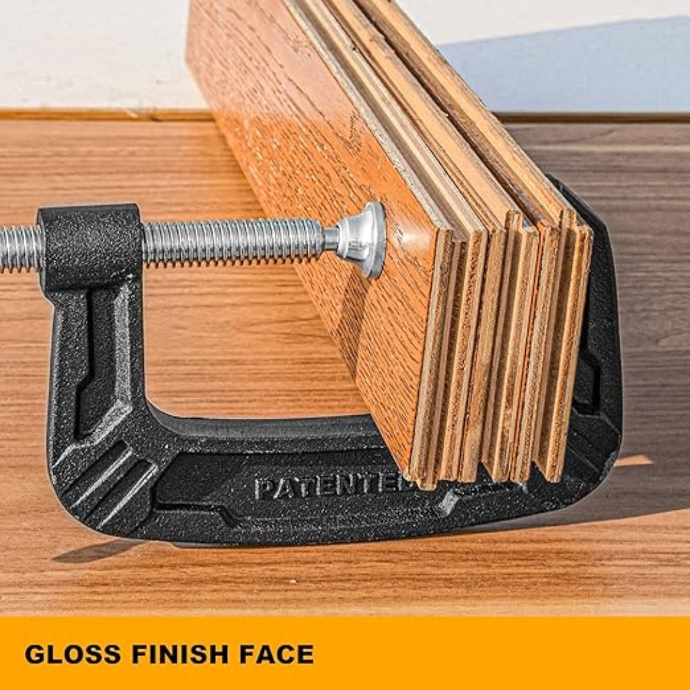 INGCO  6 Inch G Clamp – Heavy Duty Cast Iron Clamping Tool - HGC0106