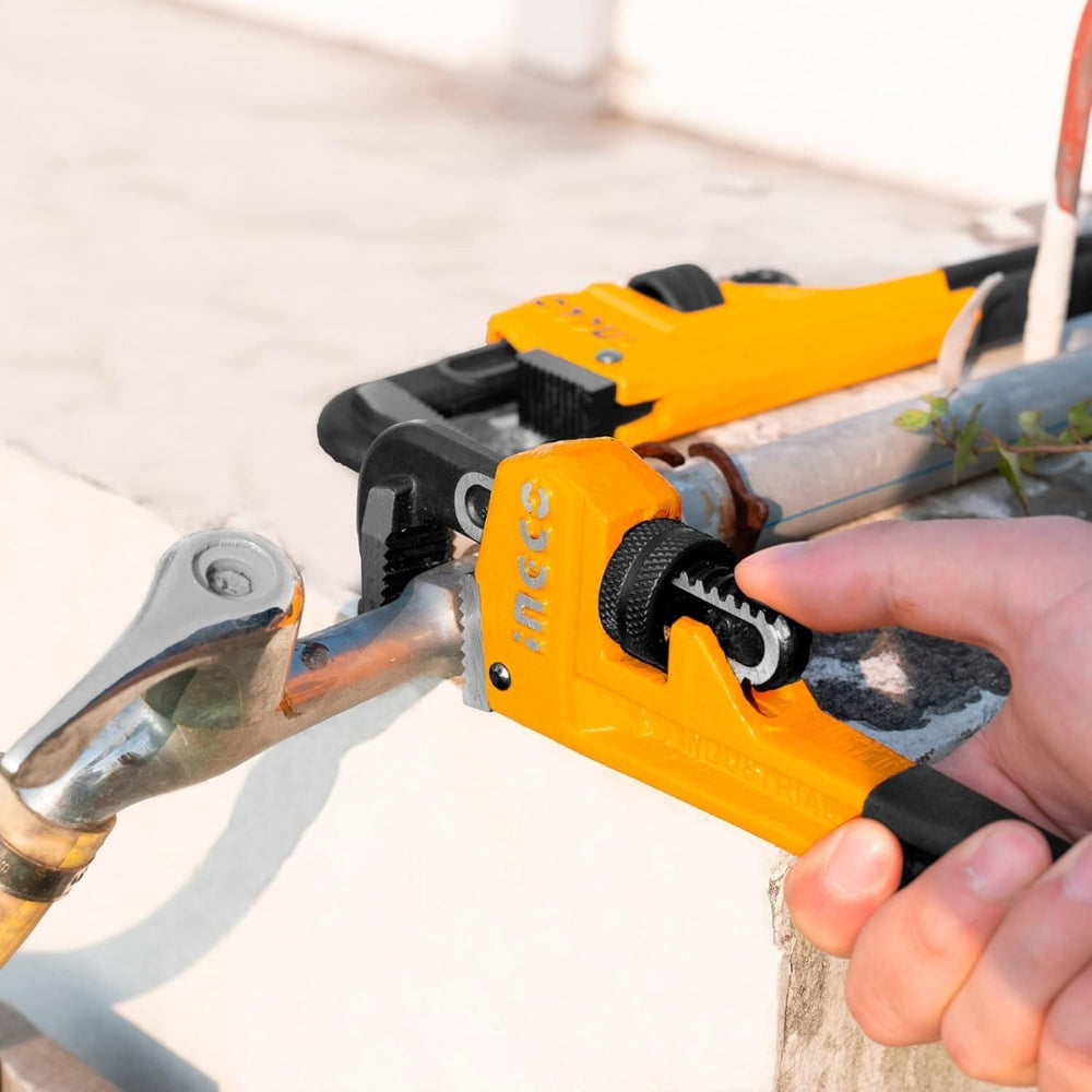 INGCO  Pipe Wrench – 12 Inch Heavy Duty Plumbing Wrench - HPW0812