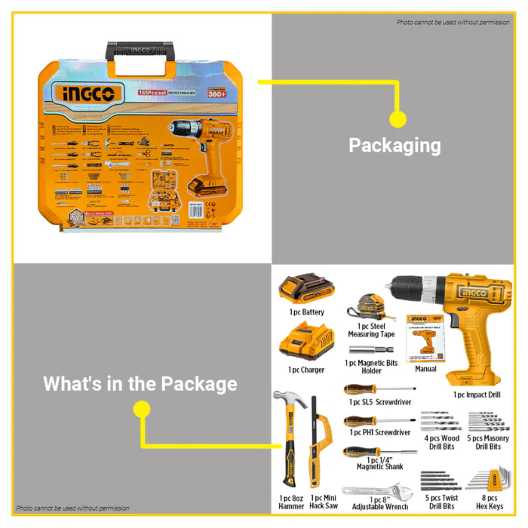 HKTHP11651 INGCO TOOL SET